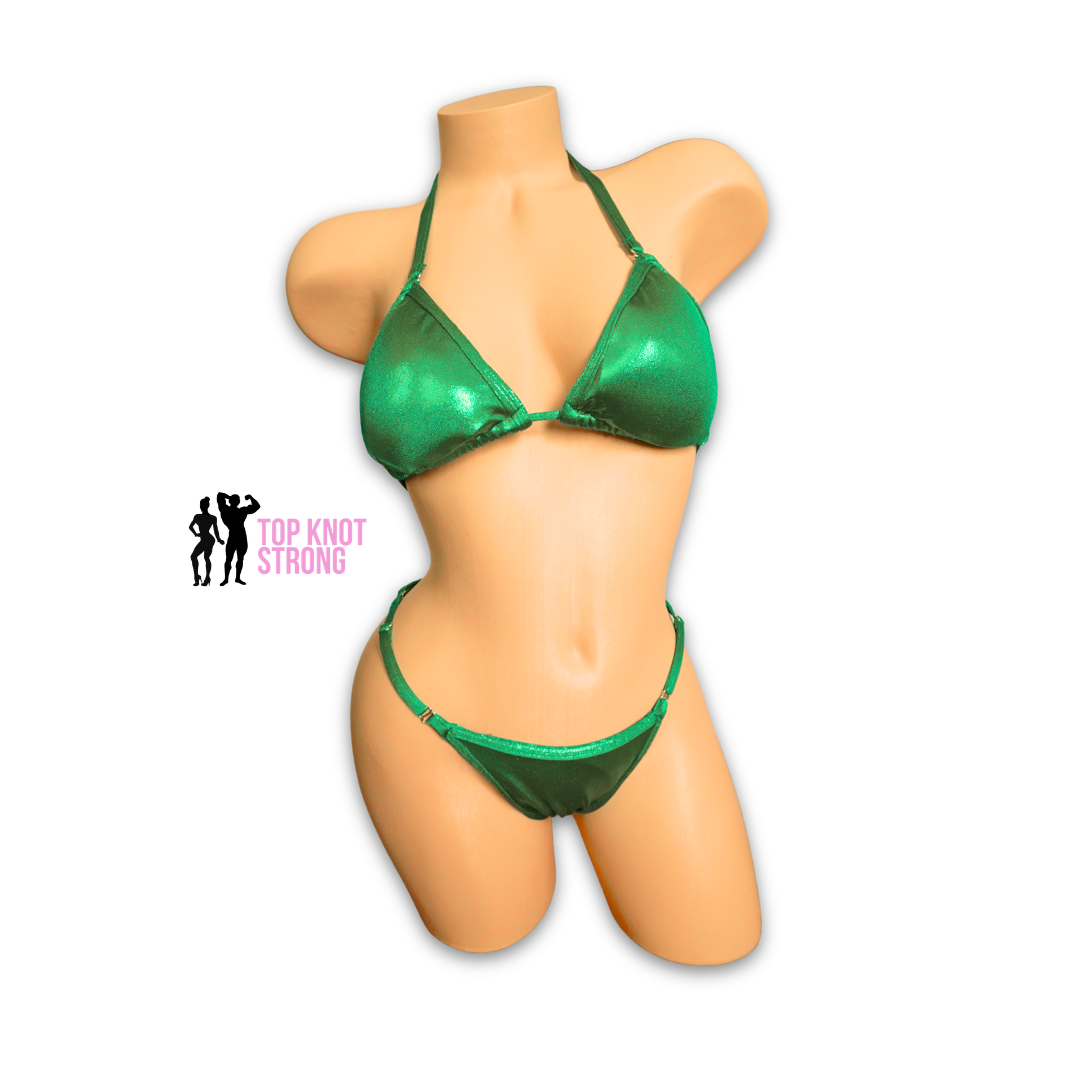Kelly Green Fit Model Bikini Competition Suit