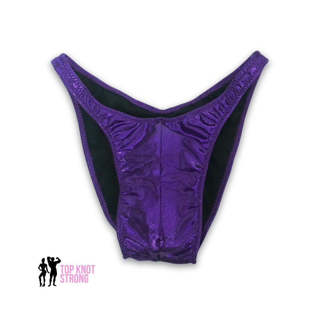 Eggplant Purple Men's Bodybuilding Posing Trunks