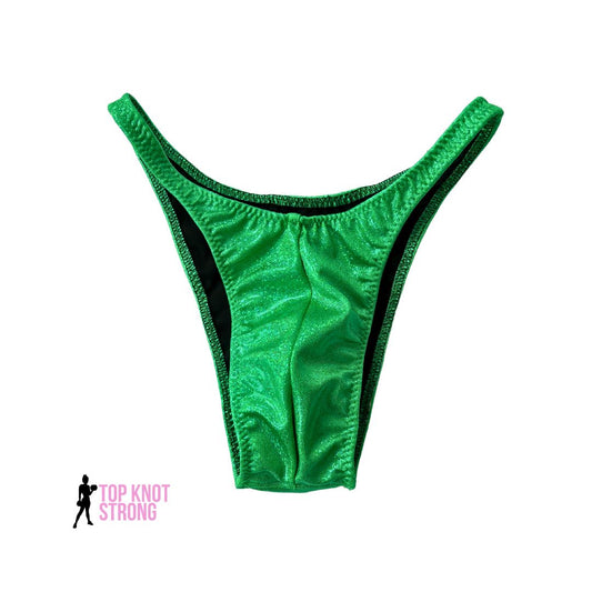 Lime Green Men's Bodybuilding Posing Trunks