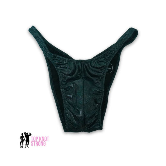 Black Holo Men's Bodybuilding Posing Trunks