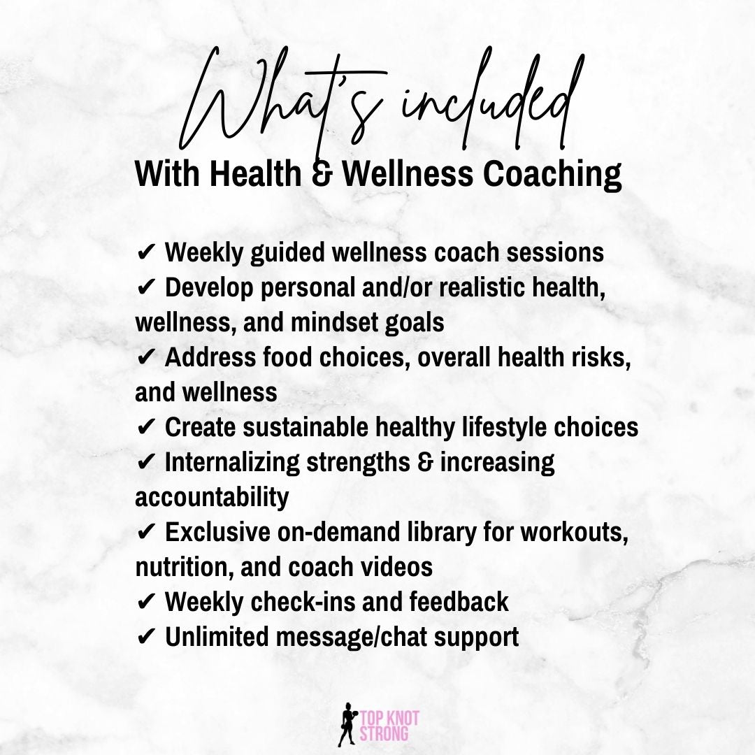 Health & Wellness Coaching Package – Top Knot Strong