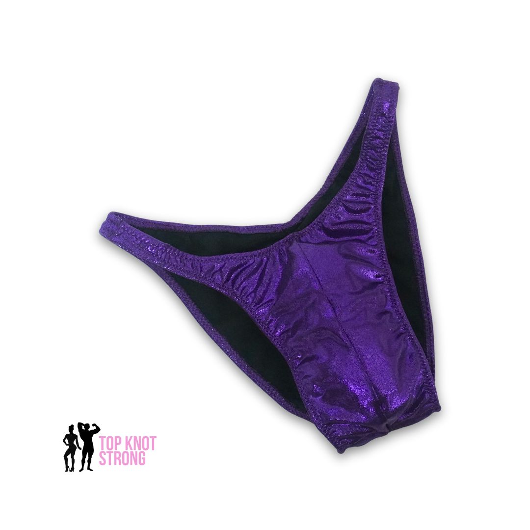 Eggplant Purple Men's Bodybuilding Posing Trunks