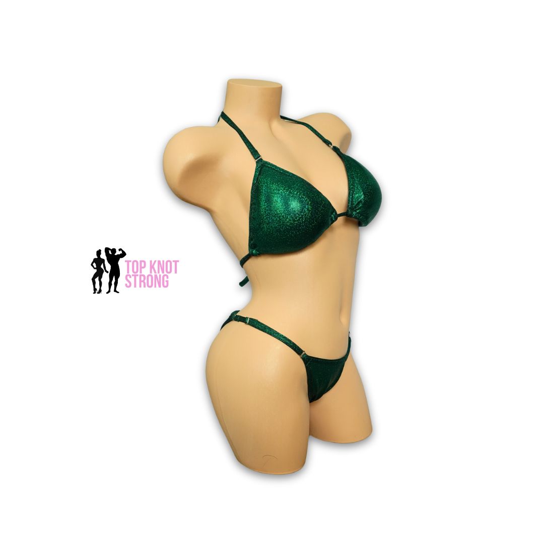 RTS: Emerald Green Fit Model Bikini Competition Suit