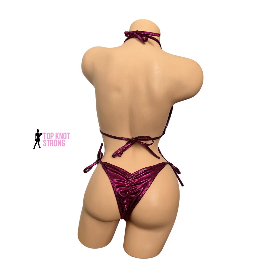 Magenta Bikini Posing Practice Suit