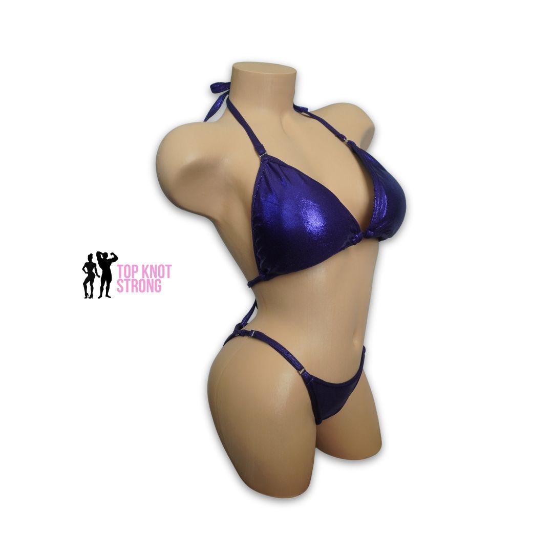 Eggplant Purple Fit Model Bikini Competition Suit