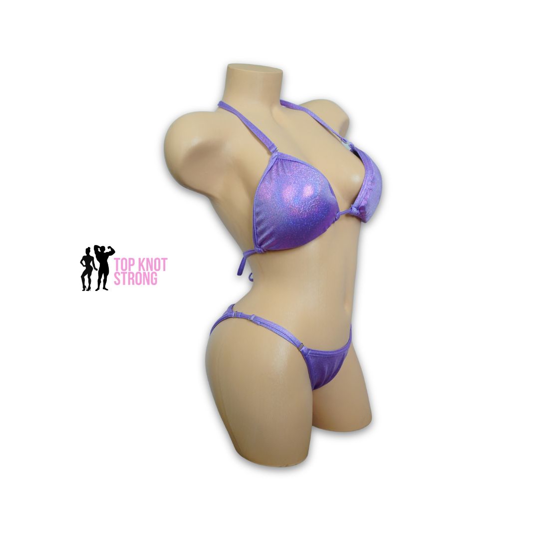 Lilac Purple Fit Model Bikini Competition Suit