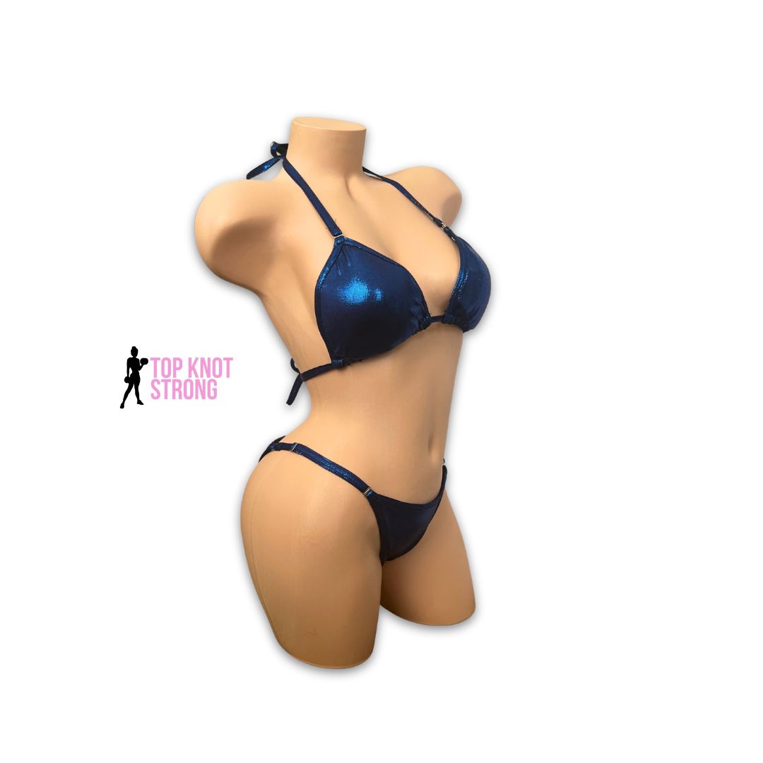 Royal Blue Fit Model Bikini Competition Suit