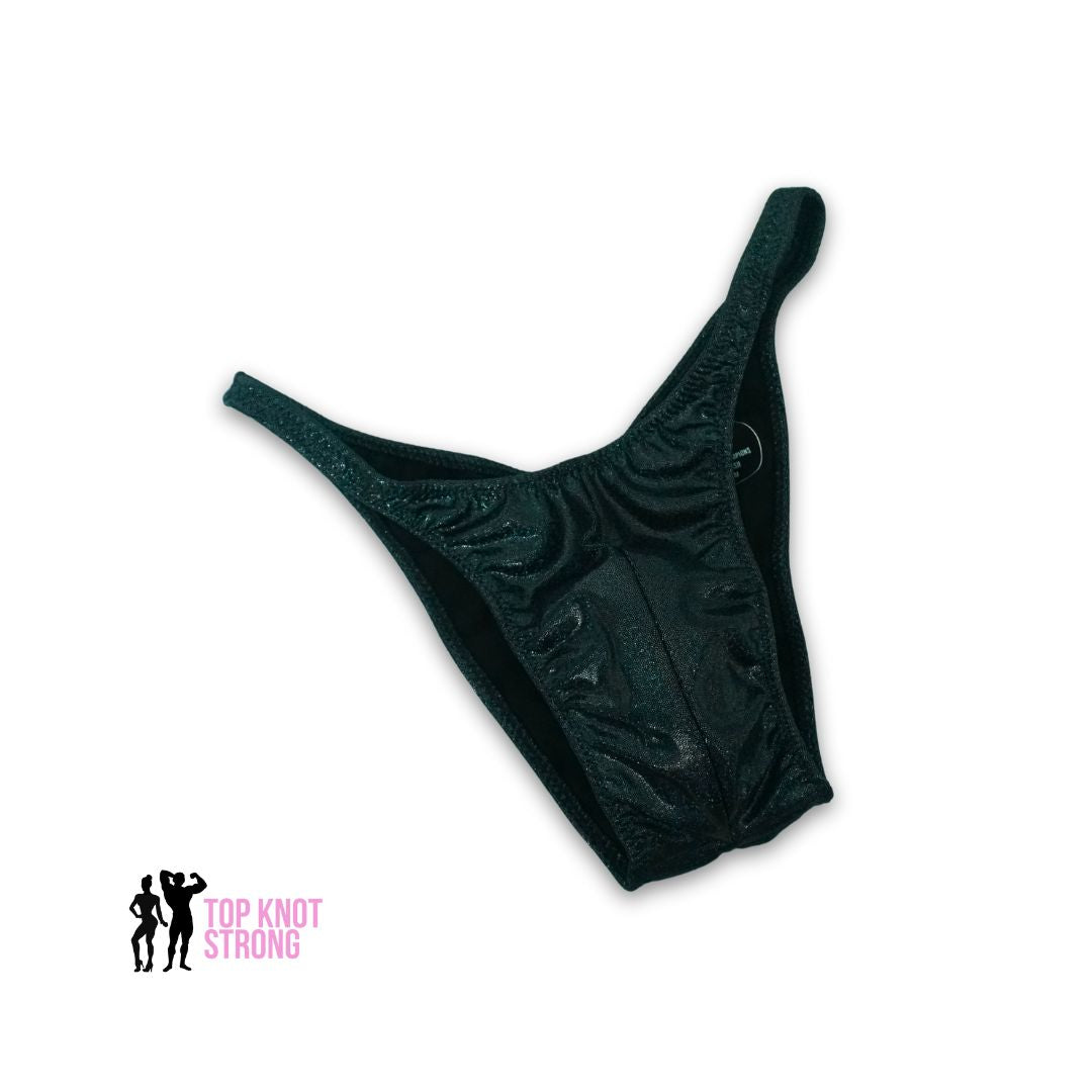 Black Holo Men's Bodybuilding Posing Trunks