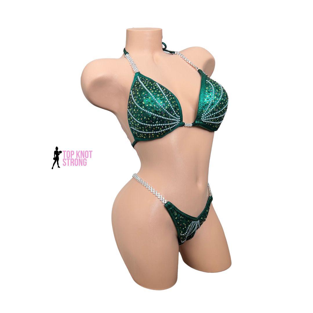 Mera Emerald Green Wellness Competition Suit
