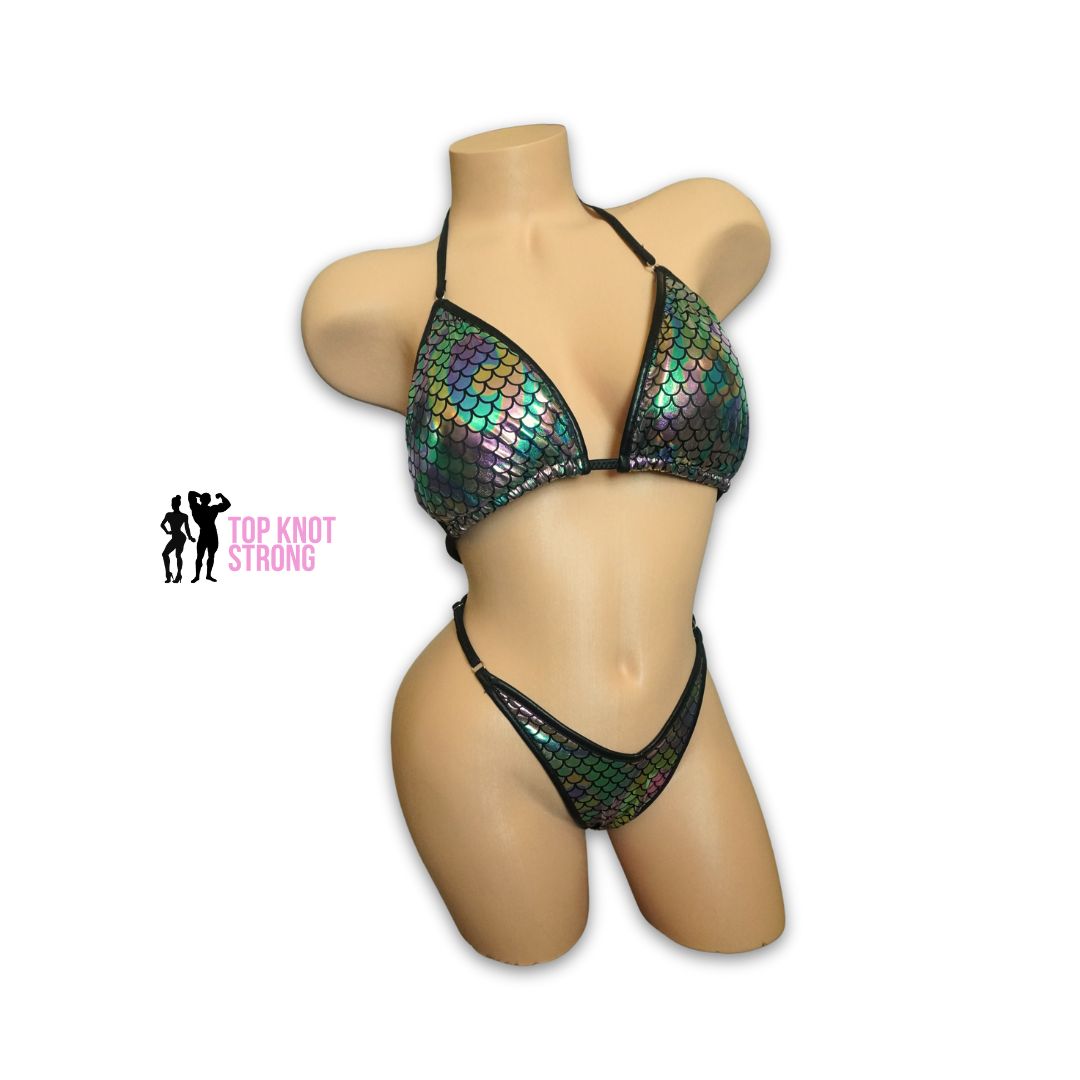 RTS: Mermaid Print Figure Physique Posing Practice Suit