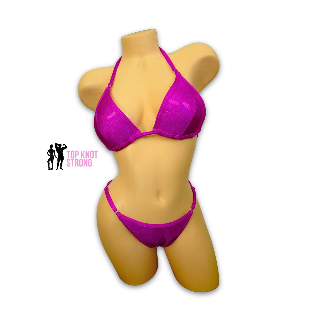 RTS: Malibu Pink Fit Model Bikini Competition Suit