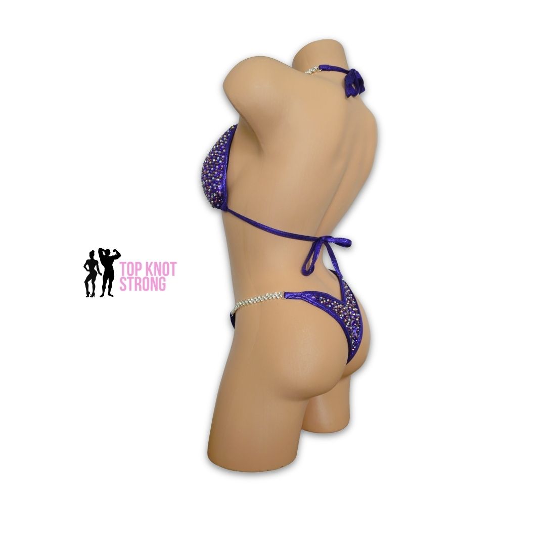 Power Potion Purple Crystal Bikini Competition Suit