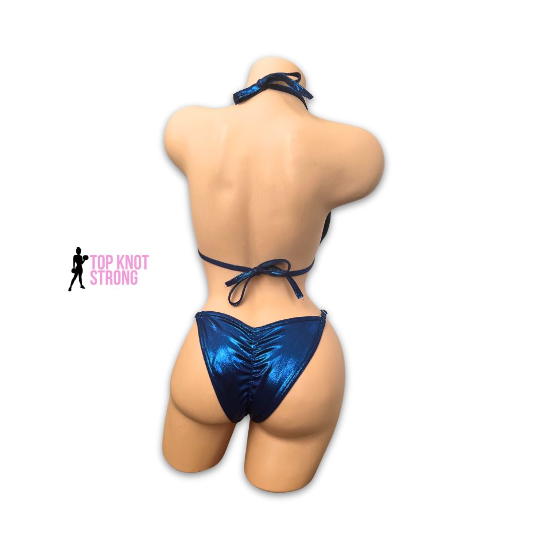 Royal Blue Fit Model Bikini Competition Suit