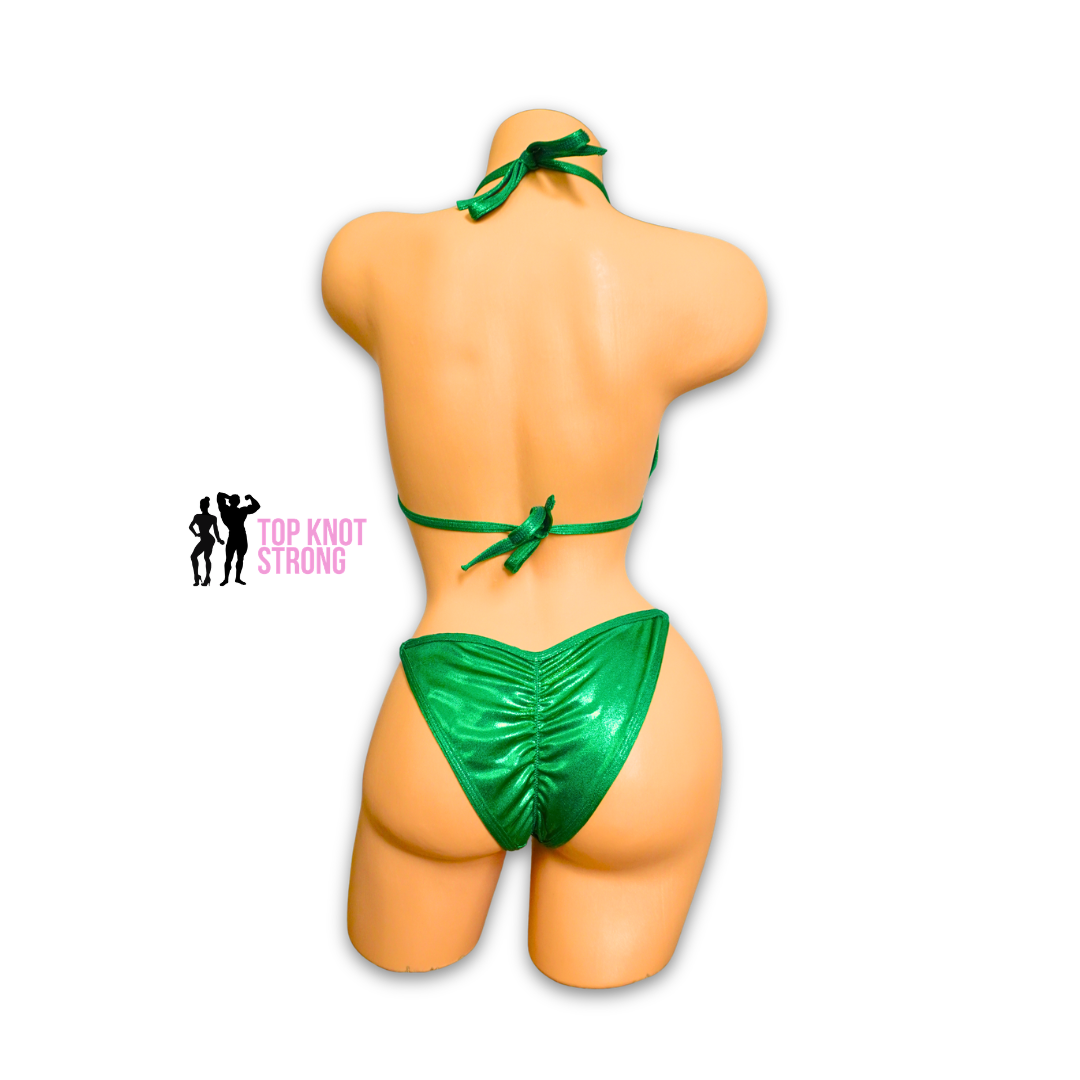 Kelly Green Fit Model Bikini Competition Suit