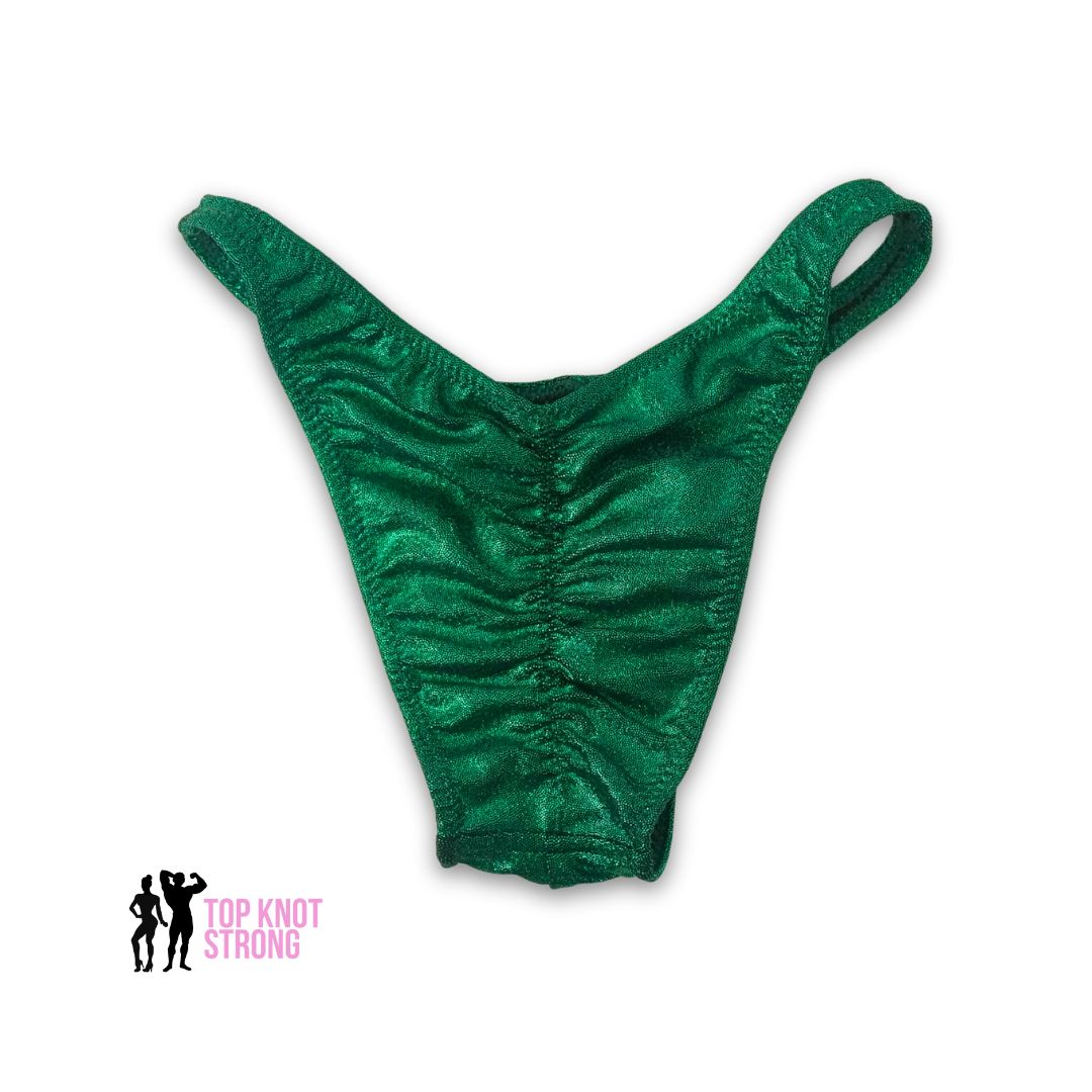 RTS: Emerald Green Men's Bodybuilding Posing Trunks