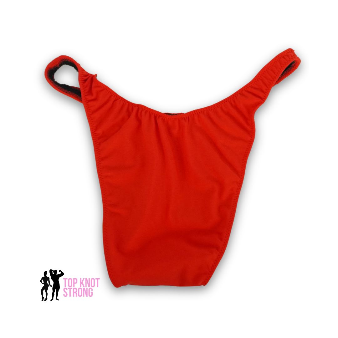 Persimmon Orange Men's Bodybuilding Posing Trunks