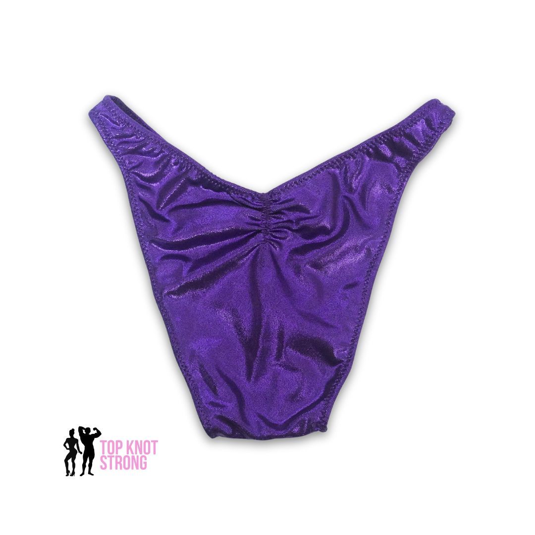 Eggplant Purple Men's Bodybuilding Posing Trunks