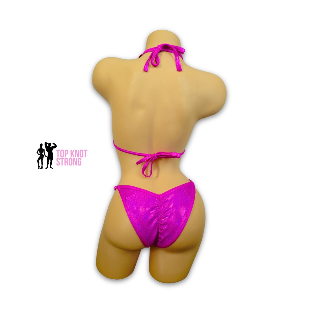 RTS: Malibu Pink Fit Model Bikini Competition Suit