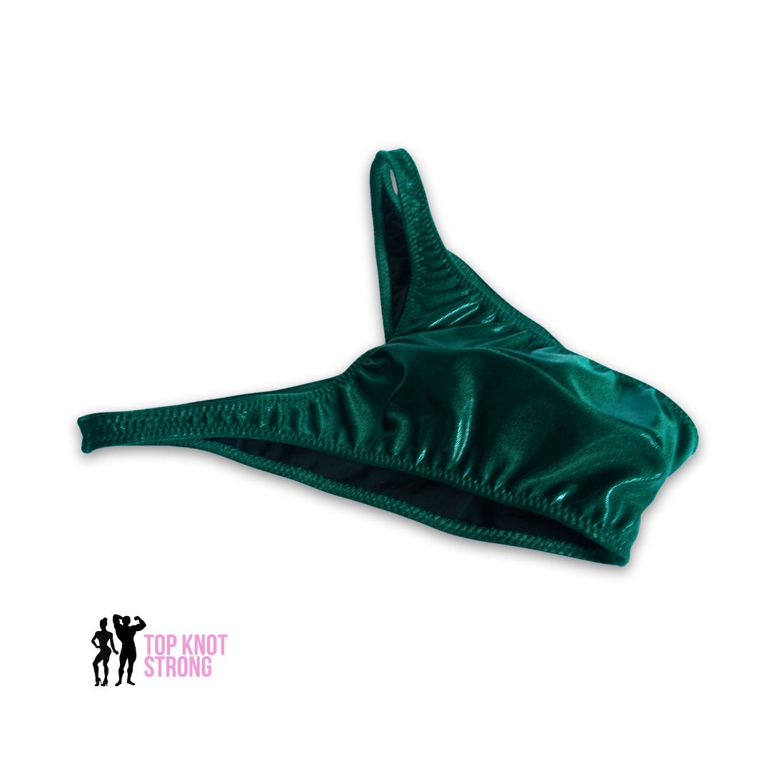 Forest Green Men's Bodybuilding Posing Trunks