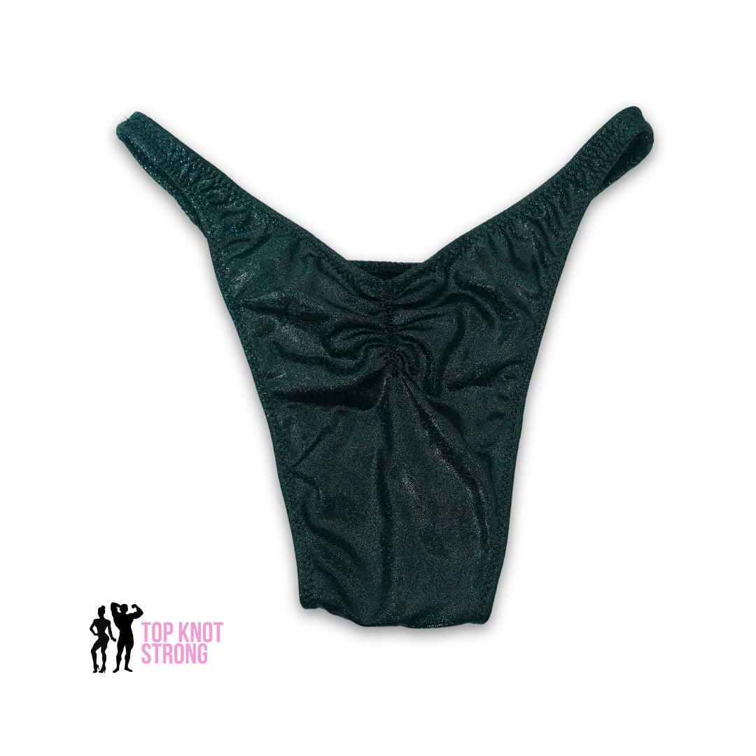 Black Holo Men's Bodybuilding Posing Trunks