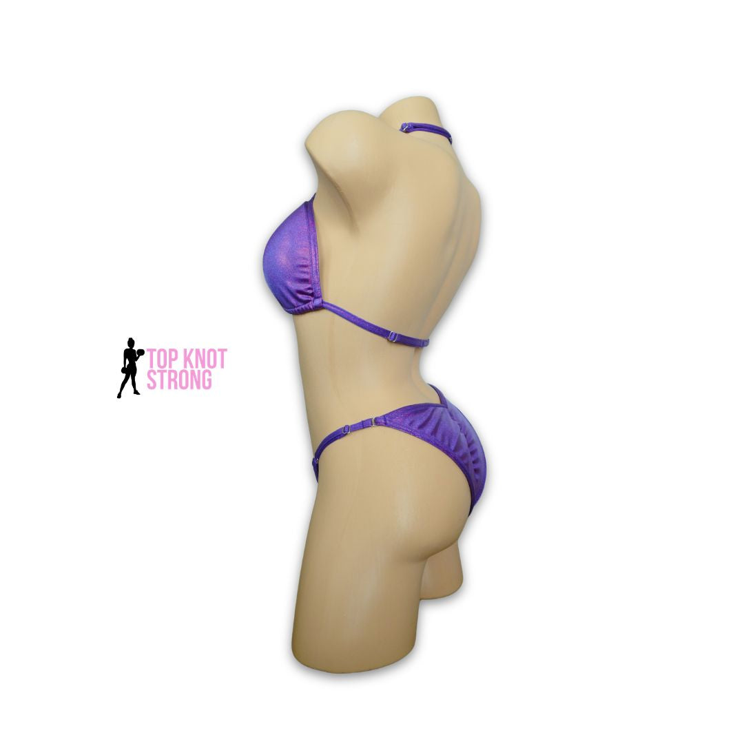 RTS: Plum Raspberry Purple Fit Model Bikini Competition Suit