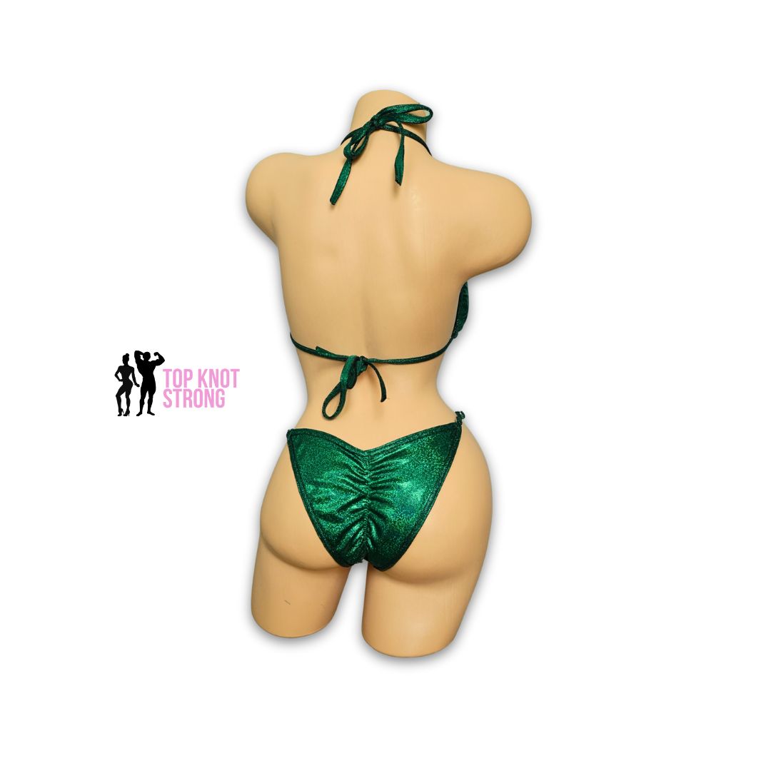 RTS: Emerald Green Fit Model Bikini Competition Suit