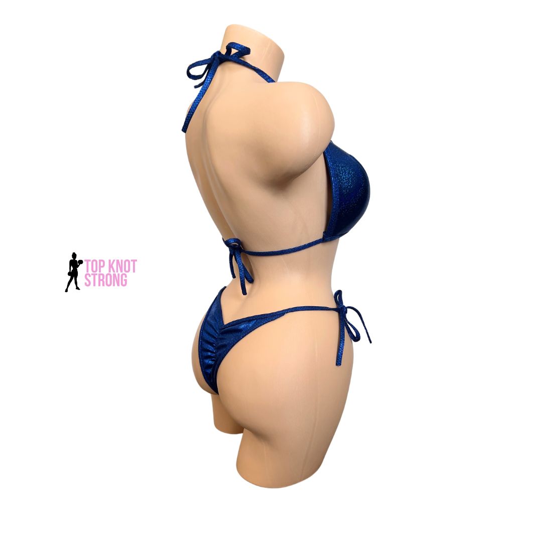 Navy Blue Bikini Posing Competition Suit