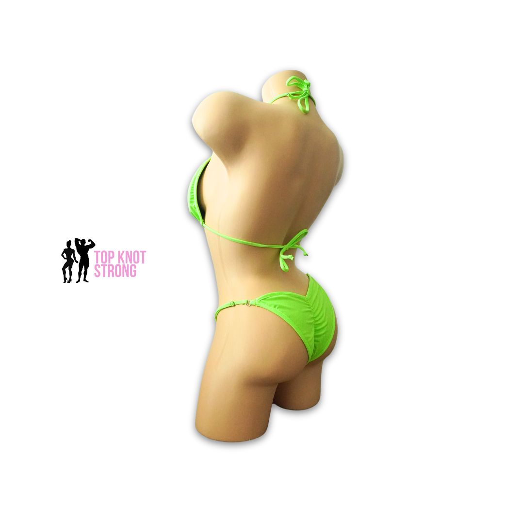 RTS: Neon Green Fit Model Bikini Competition Suit