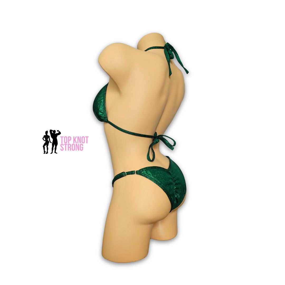 RTS: Emerald Green Fit Model Bikini Competition Suit