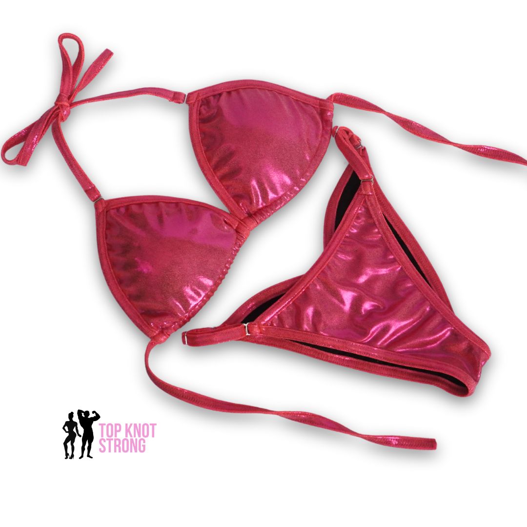 Coral Orange Fit Model Bikini Competition Suit