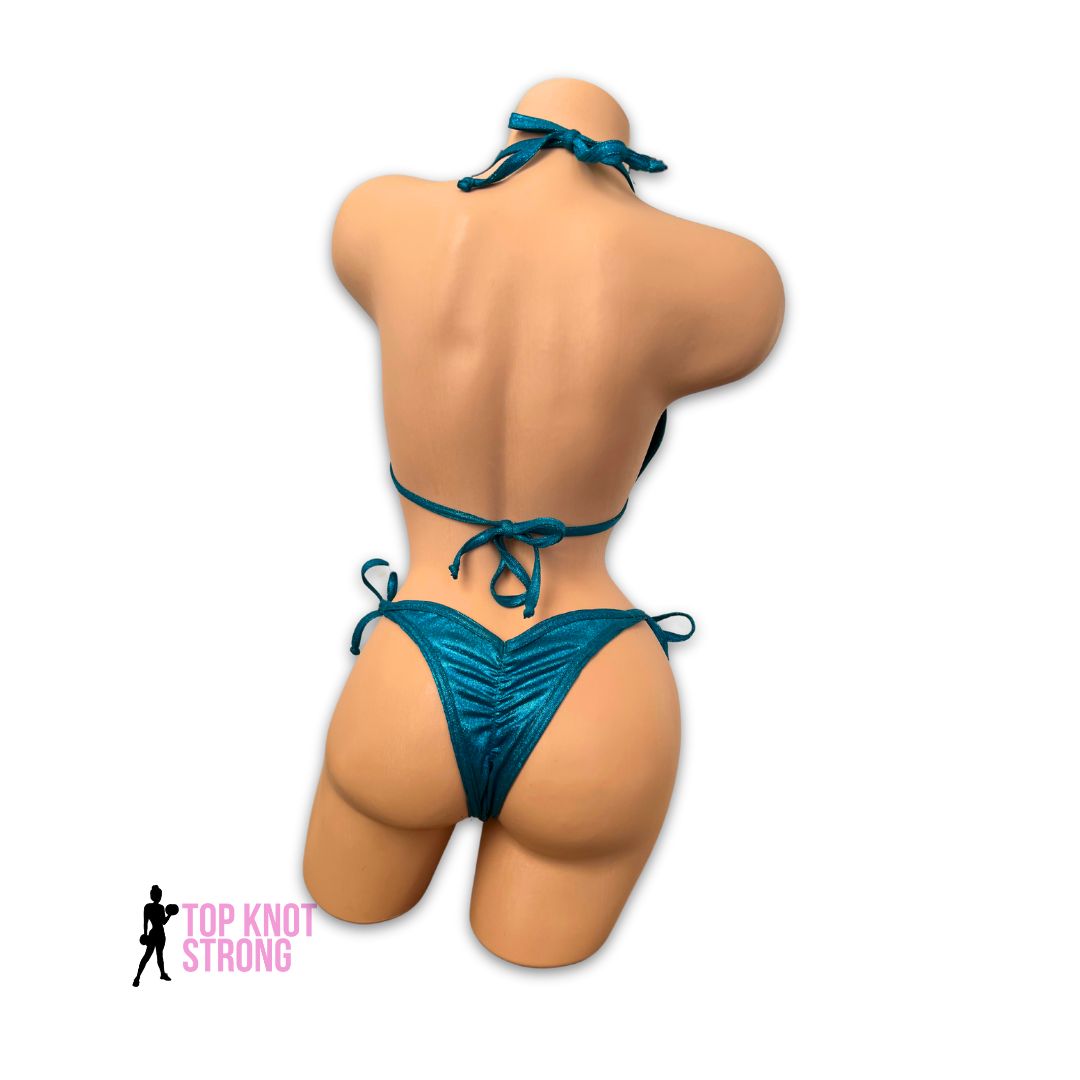 Teal Bikini Posing Practice Suit