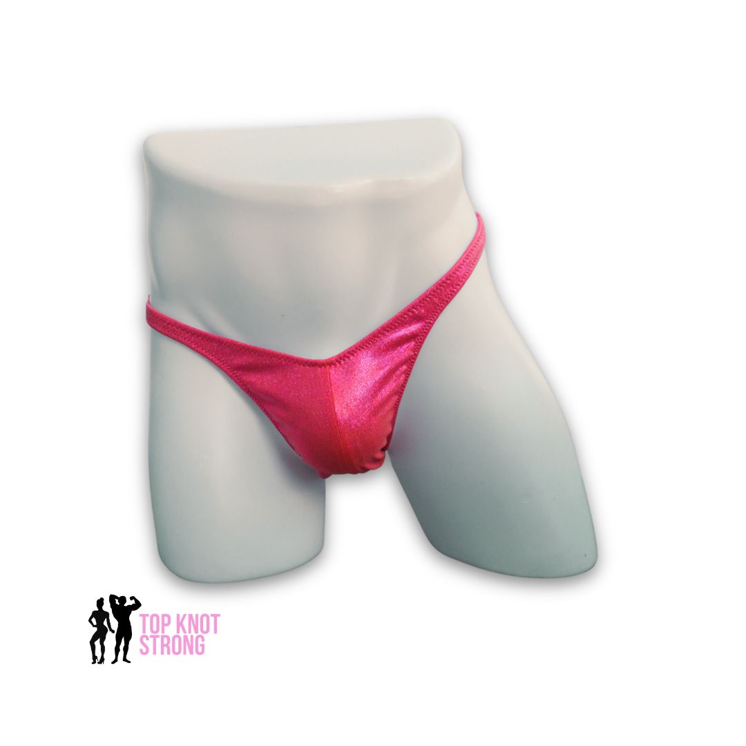 Coral Orange Men's Bodybuilding Posing Trunks