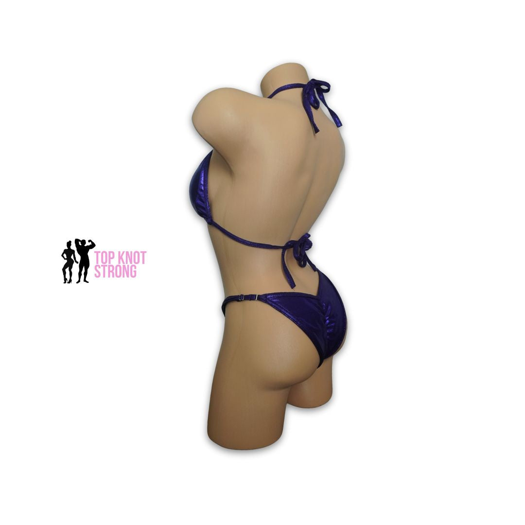 Eggplant Purple Fit Model Bikini Competition Suit