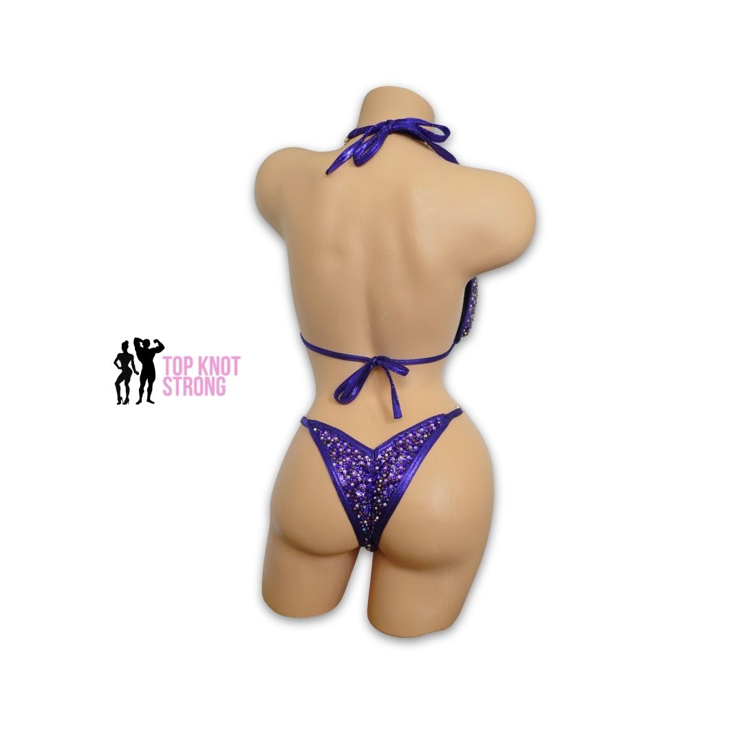 Power Potion Purple Crystal Bikini Competition Suit