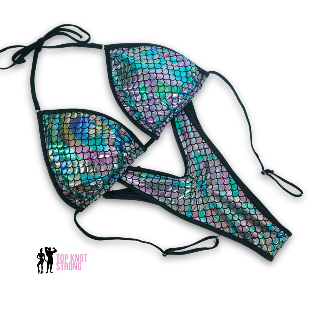 RTS: Mermaid Print Figure Physique Posing Practice Suit