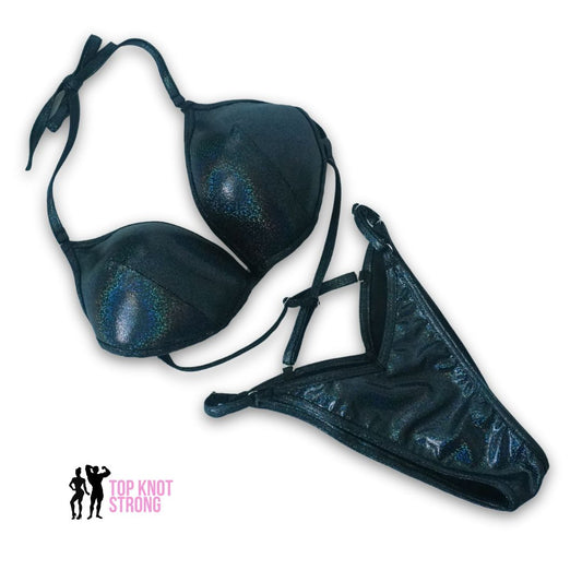 Black Holo Figure Physique Posing Practice Suit