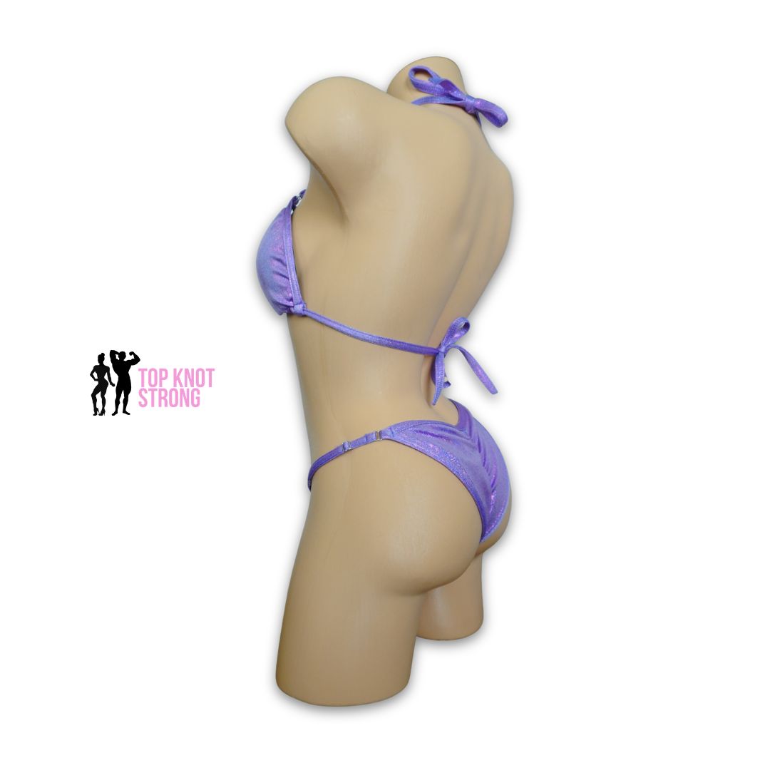 Lilac Purple Fit Model Bikini Competition Suit