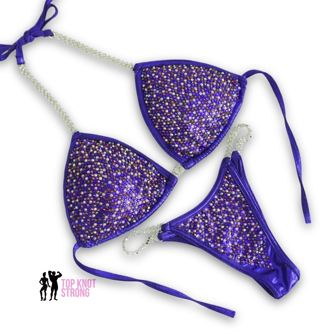 Power Potion Purple Crystal Bikini Competition Suit