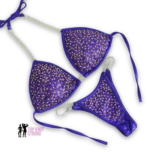 Power Potion Purple Crystal Bikini Competition Suit