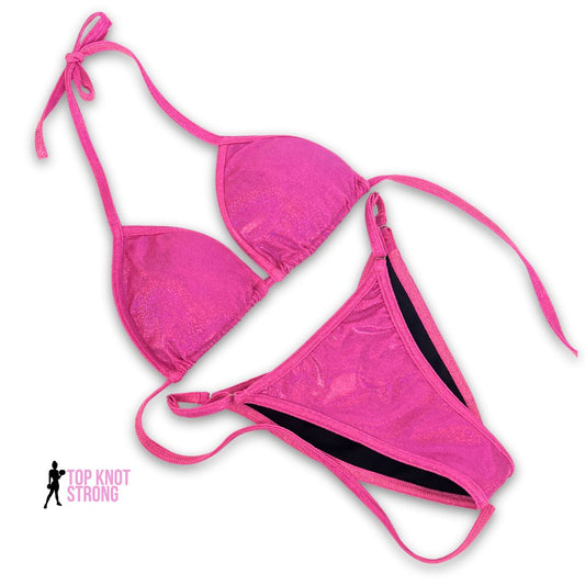 Neon Pink Fit Model Bikini Competition Suit