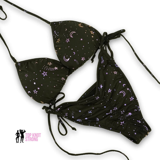 Starry Night Fit Model Bikini Posing Suit
