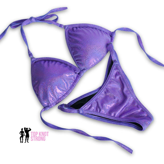 Lilac Purple Fit Model Bikini Competition Suit
