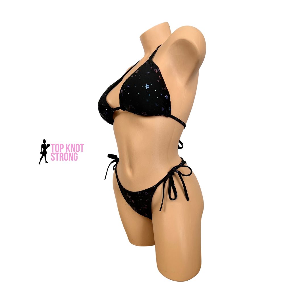 RTS: Starry Night Bikini Posing Practice Suit | C cup | Medium Pro