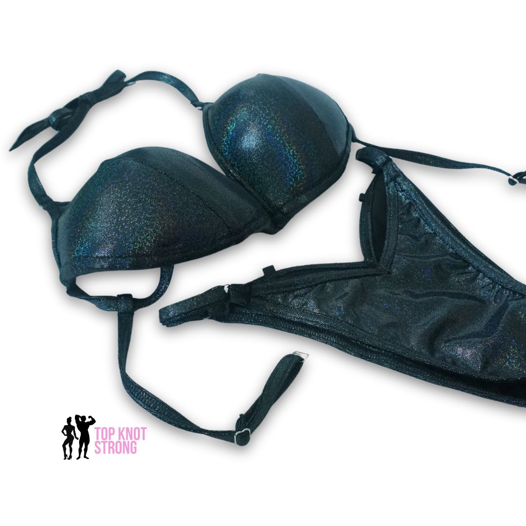 Black Holo Figure Physique Posing Practice Suit
