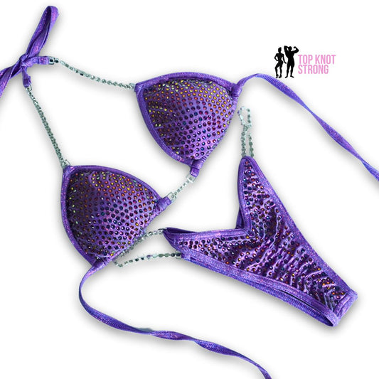 Harmony Lilac Purple Crystal Wellness Competition Suit