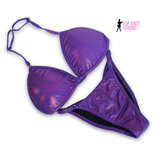 RTS: Plum Raspberry Purple Fit Model Bikini Competition Suit