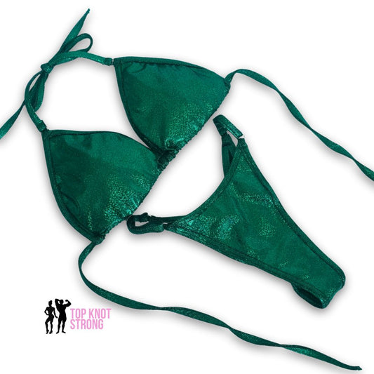 RTS: Emerald Green Bikini Posing Practice Suit
