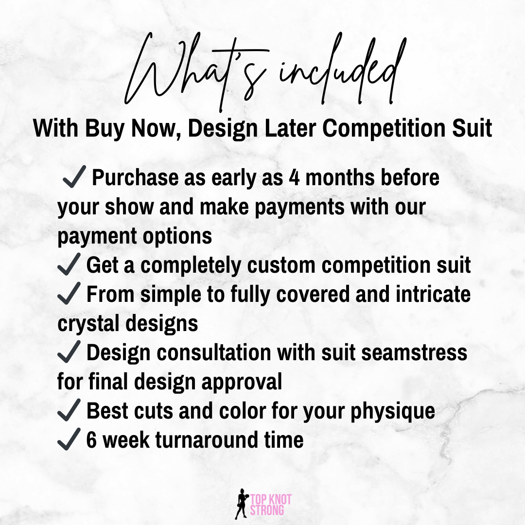 Buy Now, Design Later Competition Suit