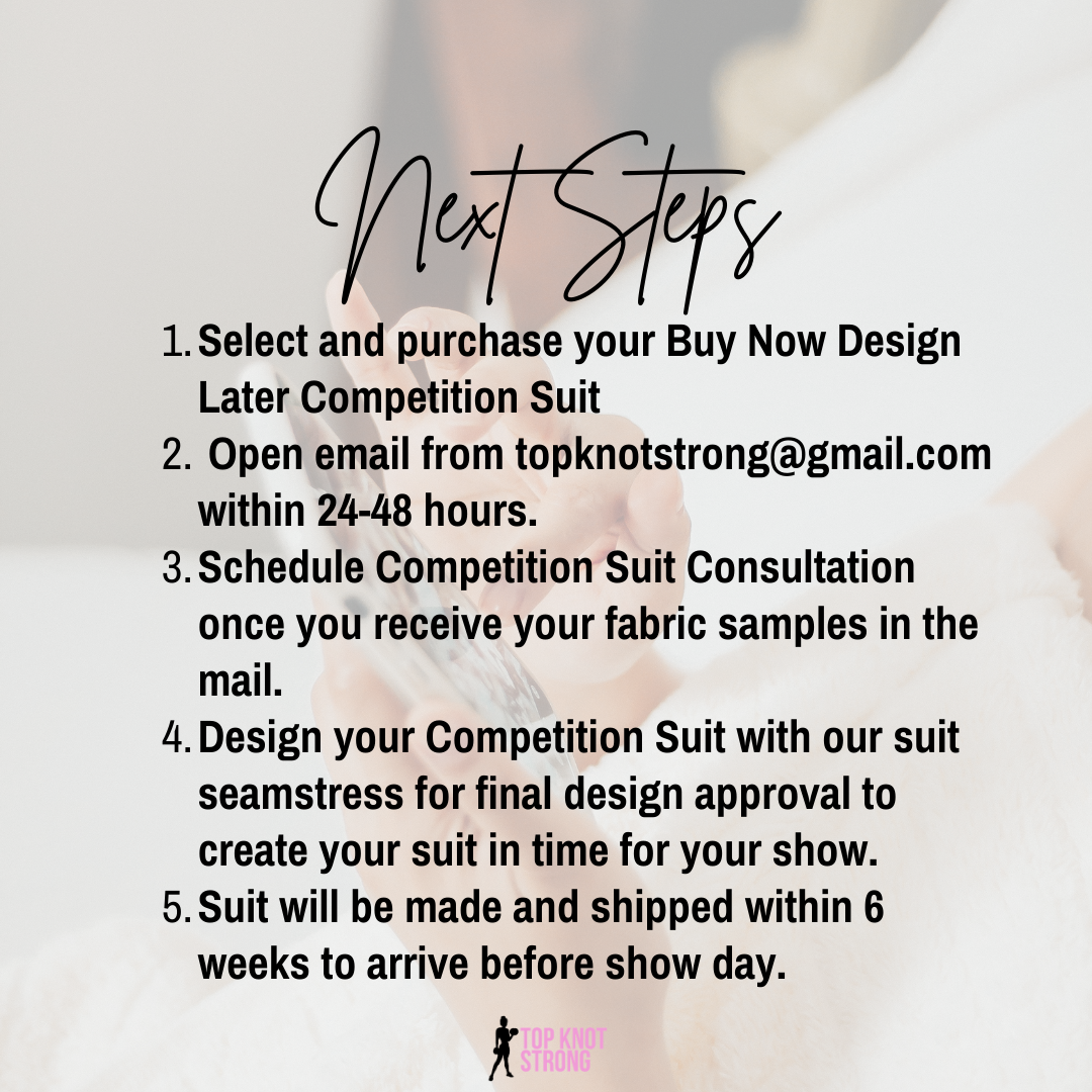 Buy Now, Design Later Competition Suit
