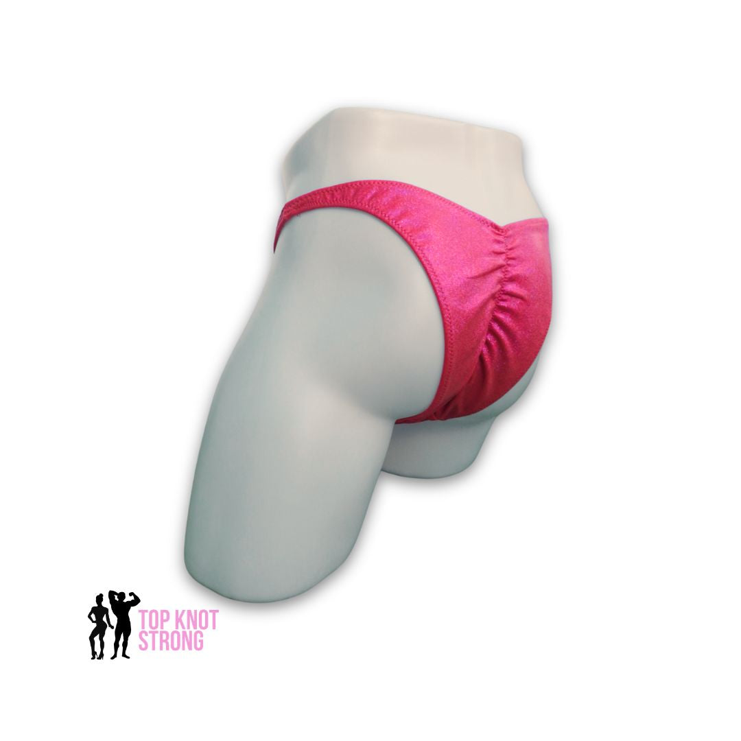 Coral Orange Men's Bodybuilding Posing Trunks